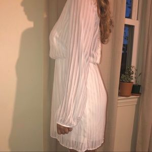 Sheer Pink Open Back Summer Dress